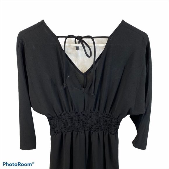 NWT Bepop Black Open Back Wide Leg Jumpsuit Small - Picture 8 of 11